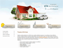 Tablet Screenshot of fasadu-siltinimas.com